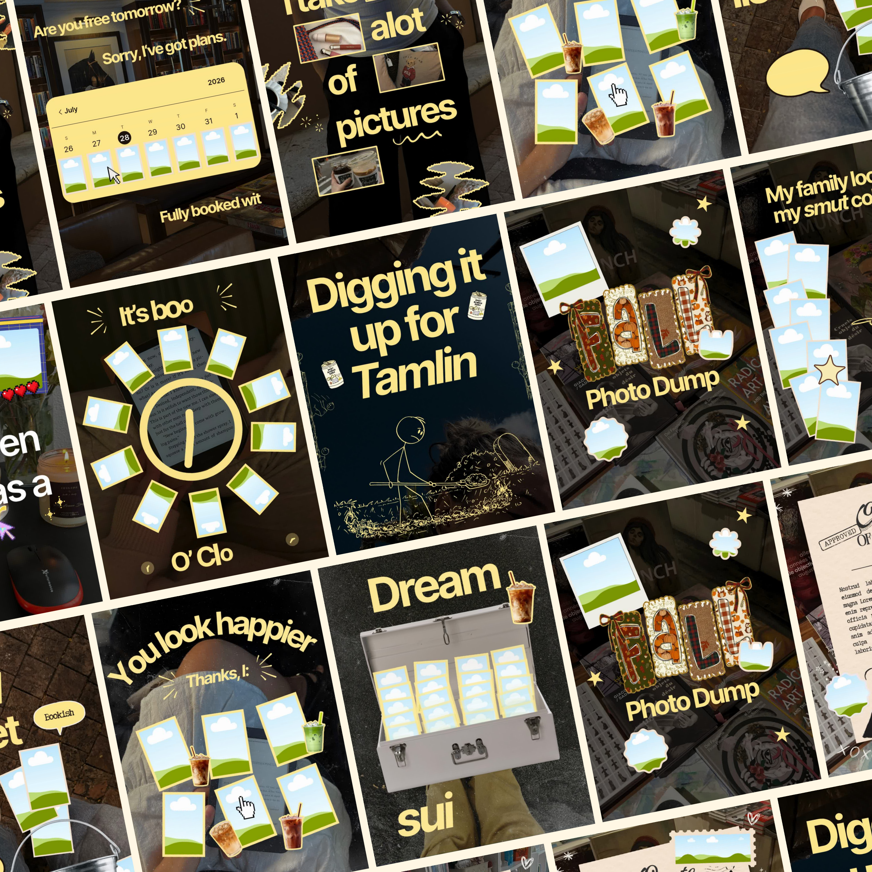 Trending Bookstagram Canva Templates | Animated Butter Yellow Book Instagram Templates | Funny Bookstagram Content Pack