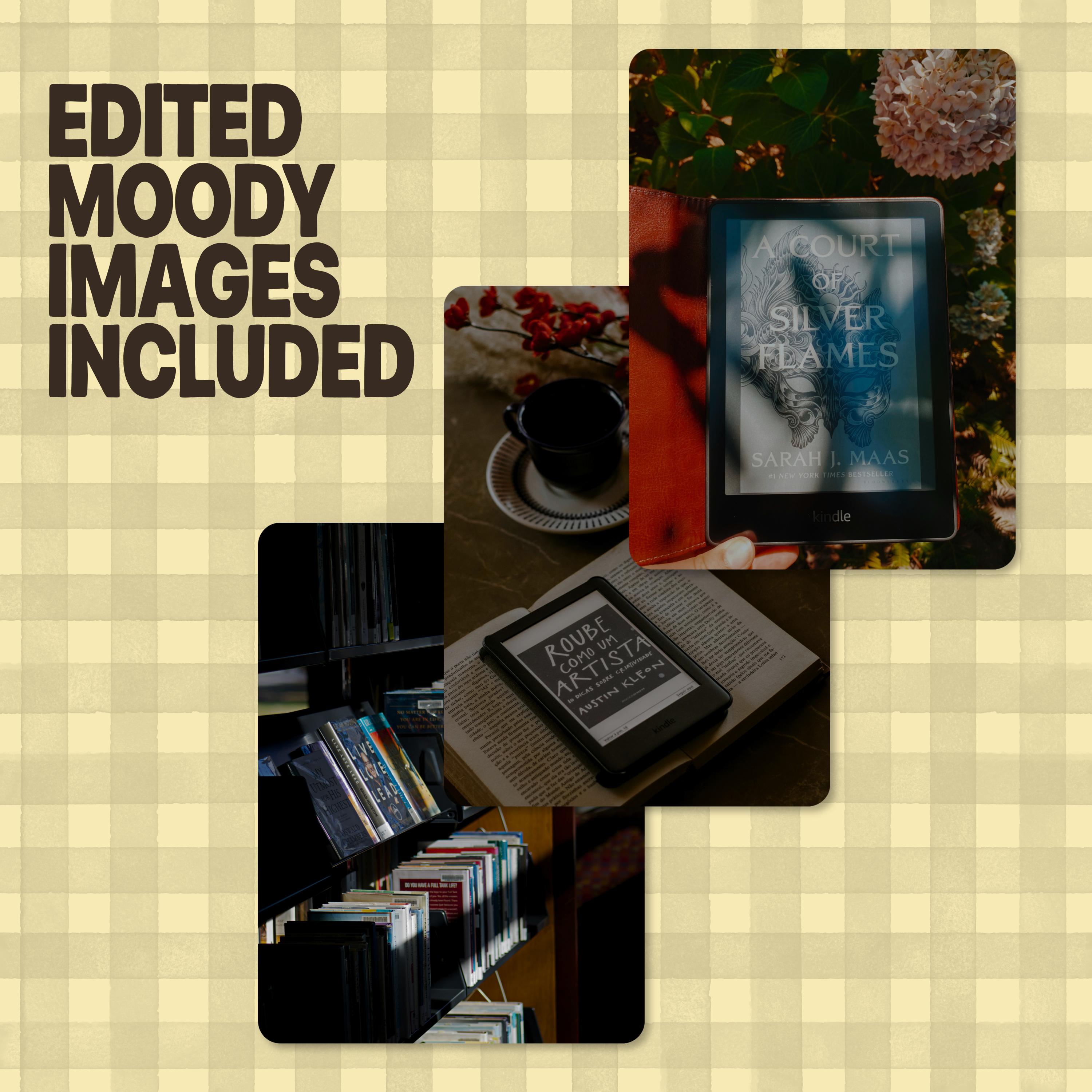 Dark Academia Canva Templates | Moody Bookstagram Library (Digital Download)