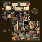 Cafe Bakery Instagram Templates Canva | Moody Editorial Social Media Kit