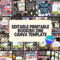 Printable Bookish Journal Canva Template | Readers A5 Reading Log (Digital Download)