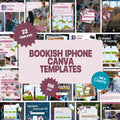 Bookish iPhone Canva Templates for Bookstagram | Notes App Templates | Instagram UI | Instant Download