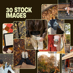 Autumn Canva Templates for Bookstagram | Trending Fall Creator Pack | Cozy Stickers Stock Images Bundle