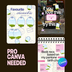 Trending Bookstagram Canva Templates | Animated Book Instagram | Reader Gamer Bookish Pack Viral Content