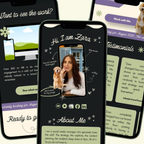 Social Media Manager Link in Bio Canva Template | SMM Portfolio Website | Freelance Social Media Bio Page