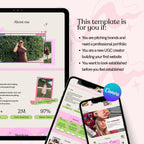 UGC Creator Portfolio Website Canva Template | Content Media Kit | Brand Deal |  Instant Download