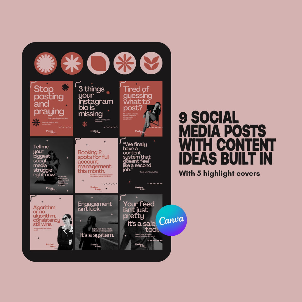 Canva Branding Kit for Coaches | Logo, Social Media, Business Card Templates