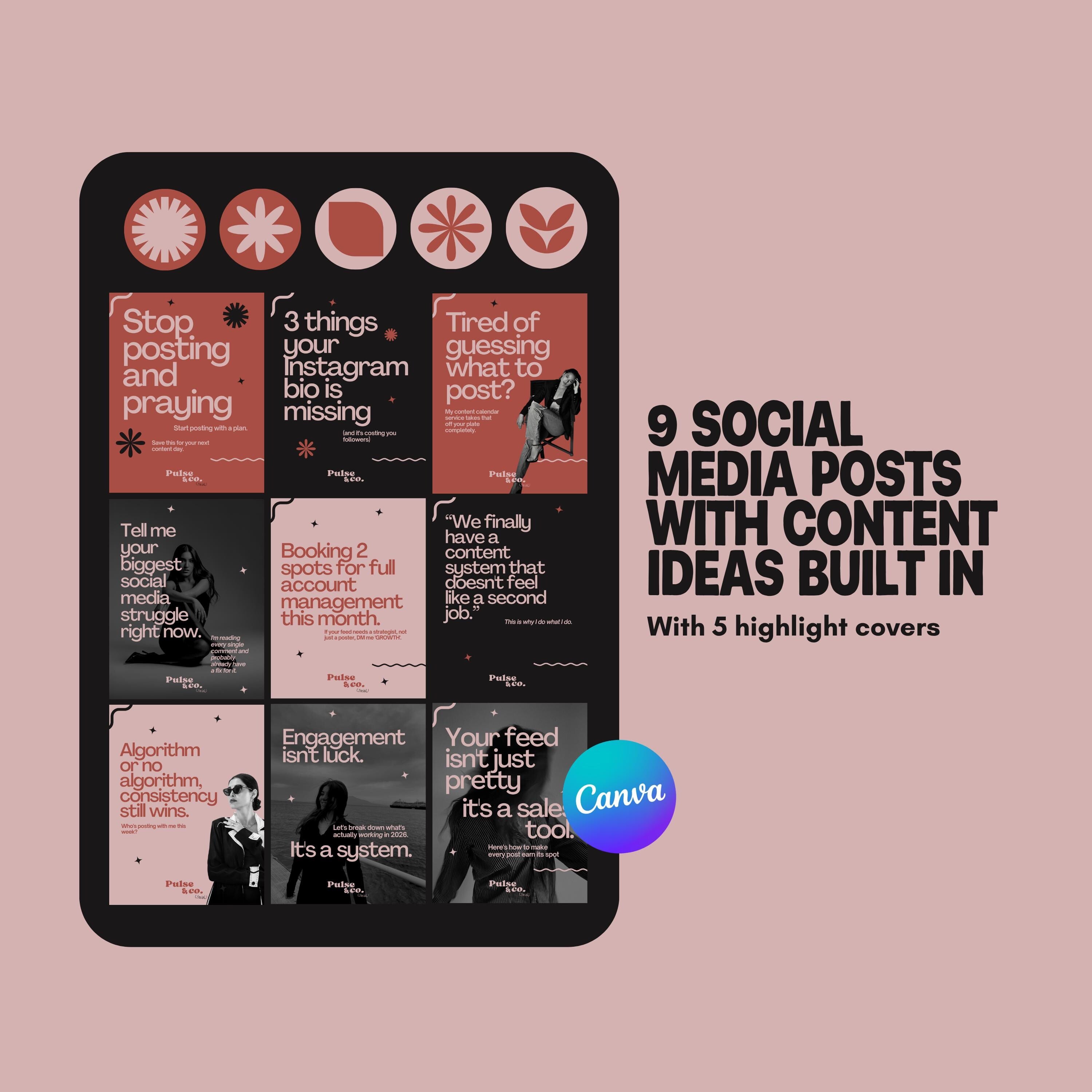 Canva Branding Kit for Coaches | Logo, Social Media, Business Card Templates