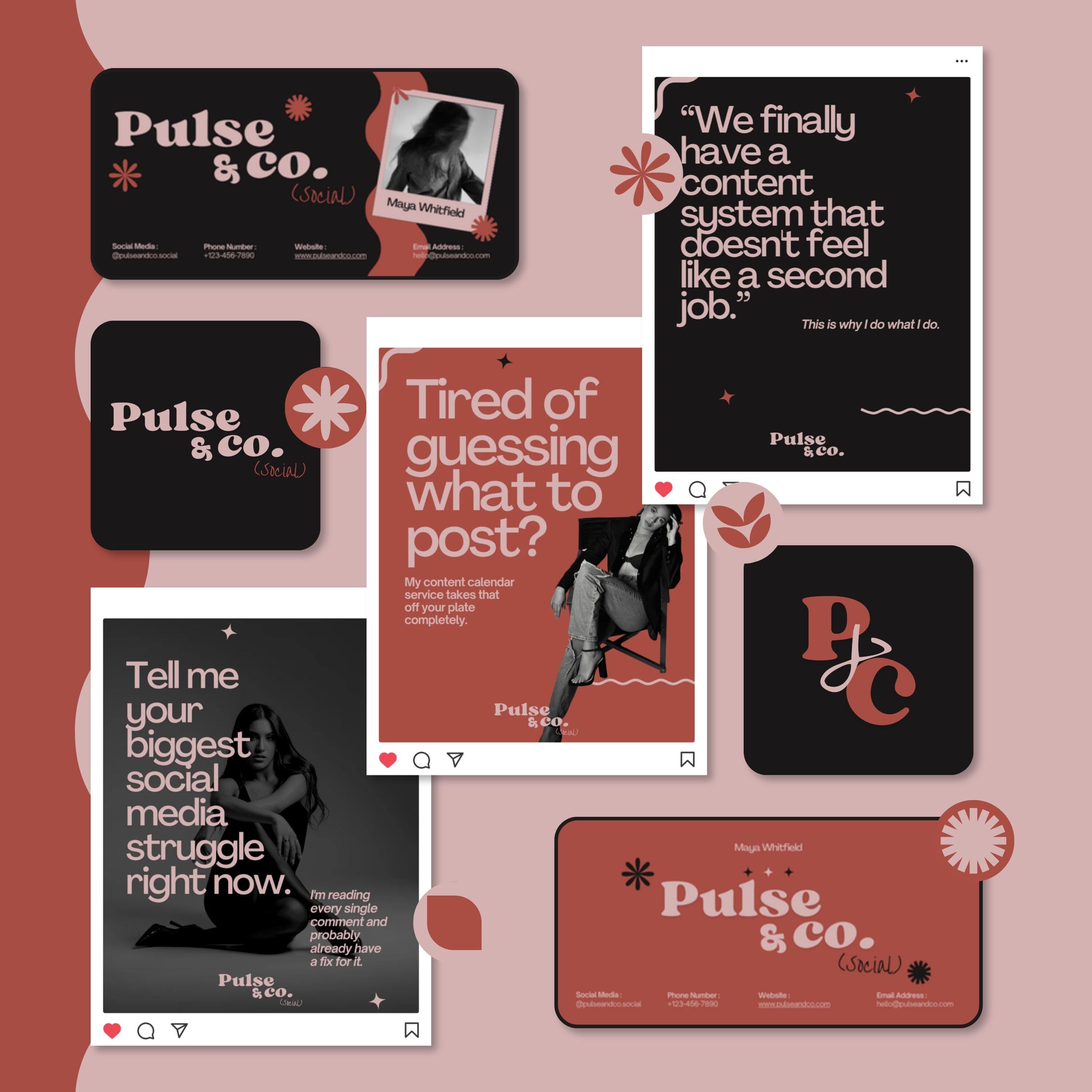 Canva Branding Kit for Coaches | Logo, Social Media, Business Card Templates