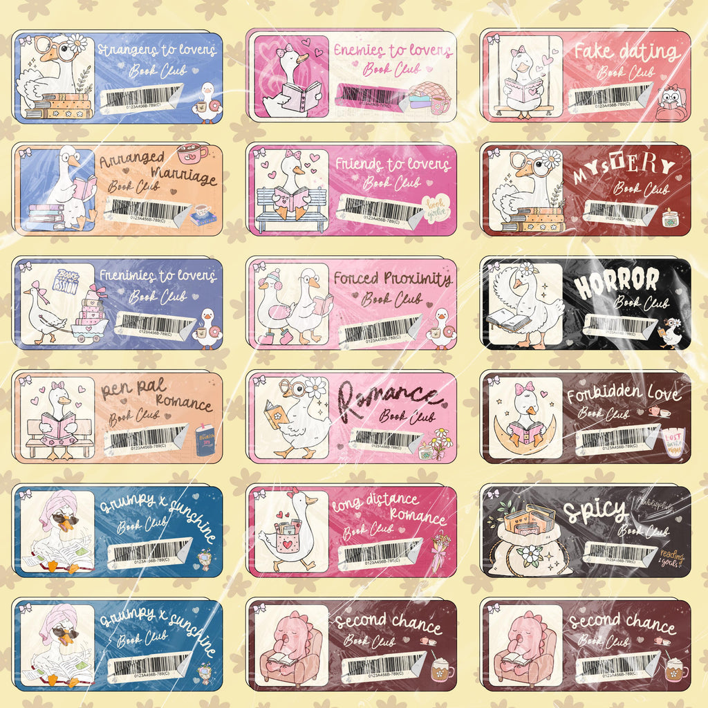 43 Digital Stickers for Bookstagrammers | Book Boyfriend Romantasy | Book Club Trope | Reader Mega Pack
