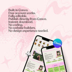 UGC Creator Portfolio Website Canva Template | Content Media Kit | Brand Deal |  Instant Download