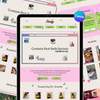 UGC Creator Portfolio Website Canva Template | Content Media Kit | Brand Deal |  Instant Download