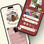 Bookstagram Link in Bio Canva Template | Whimsical Book Lover Website (Digital Download)