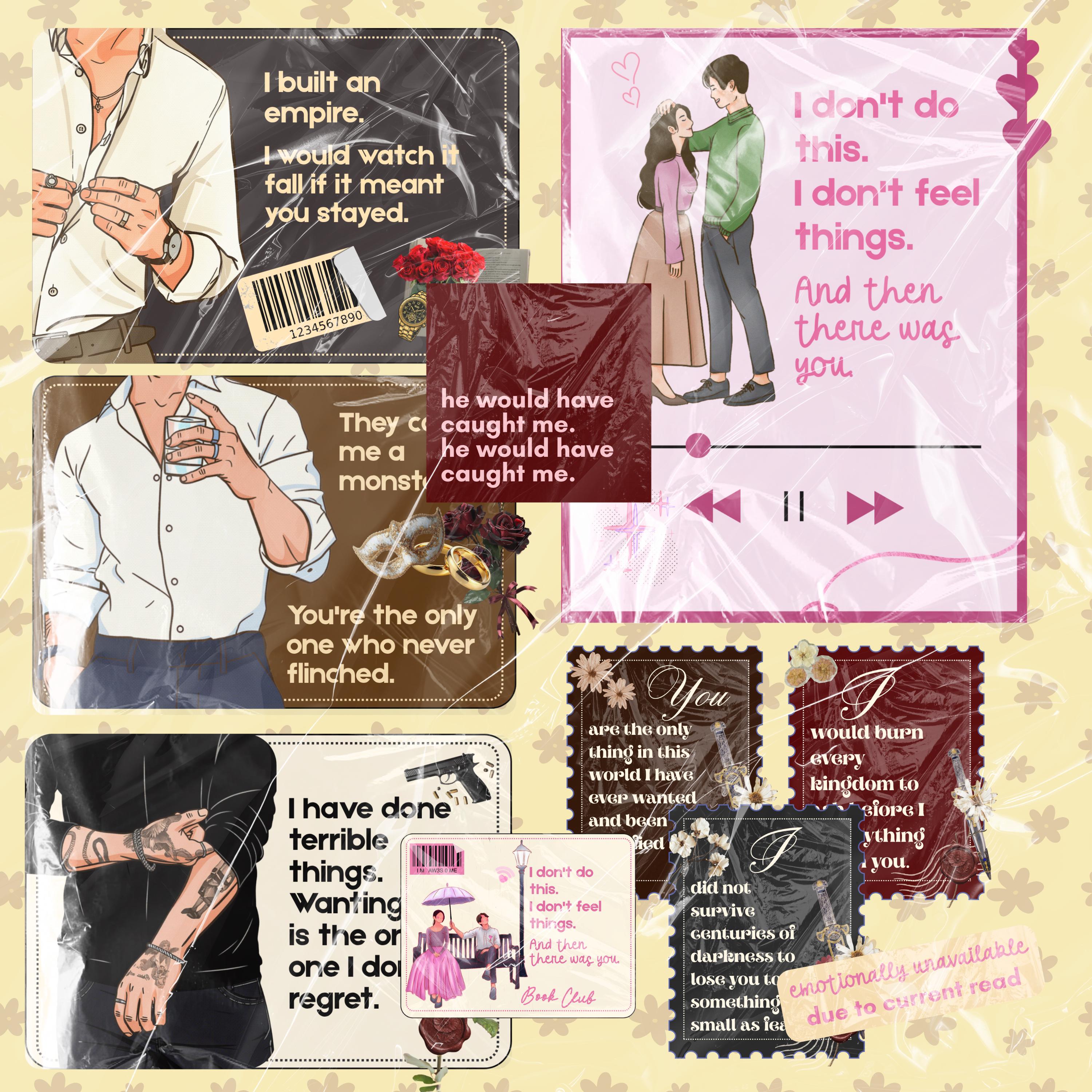 43 Digital Stickers for Bookstagrammers | Book Boyfriend Romantasy | Book Club Trope | Reader Mega Pack