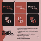 Canva Branding Kit for Coaches | Logo, Social Media, Business Card Templates