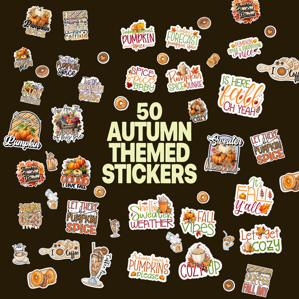 Autumn Canva Templates for Bookstagram | Trending Fall Creator Pack | Cozy Stickers Stock Images Bundle